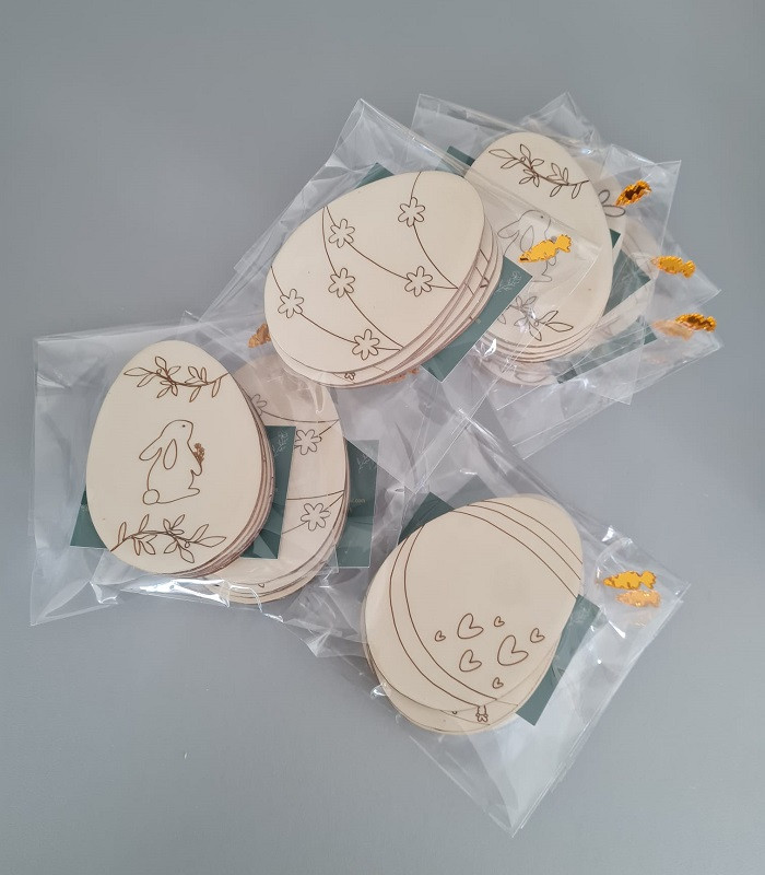 Œufs de Pâques à colorier (lot de 5)