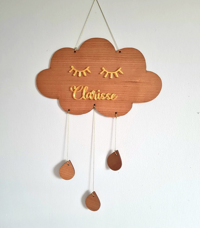 Décoration murale personnalisé nuage pour photos