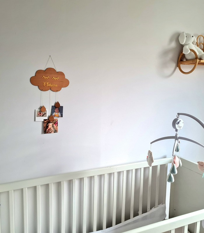 Décoration murale personnalisé nuage pour photos