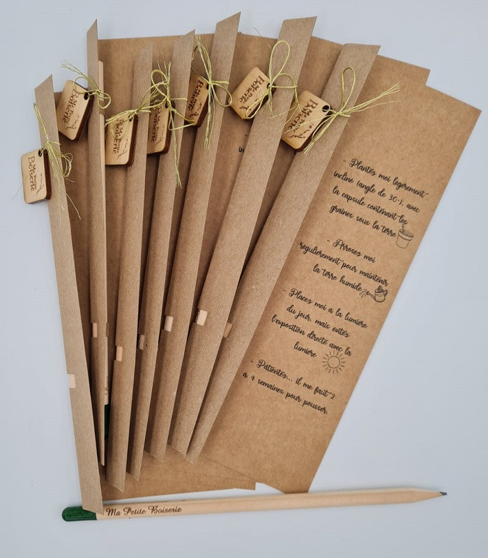 Crayon de papier à planter personnalisable