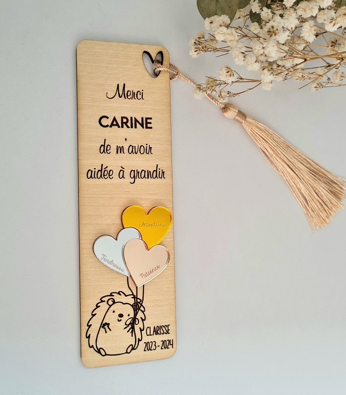 Marque pages personnalisables Maître(sse), nounous, Atsem...