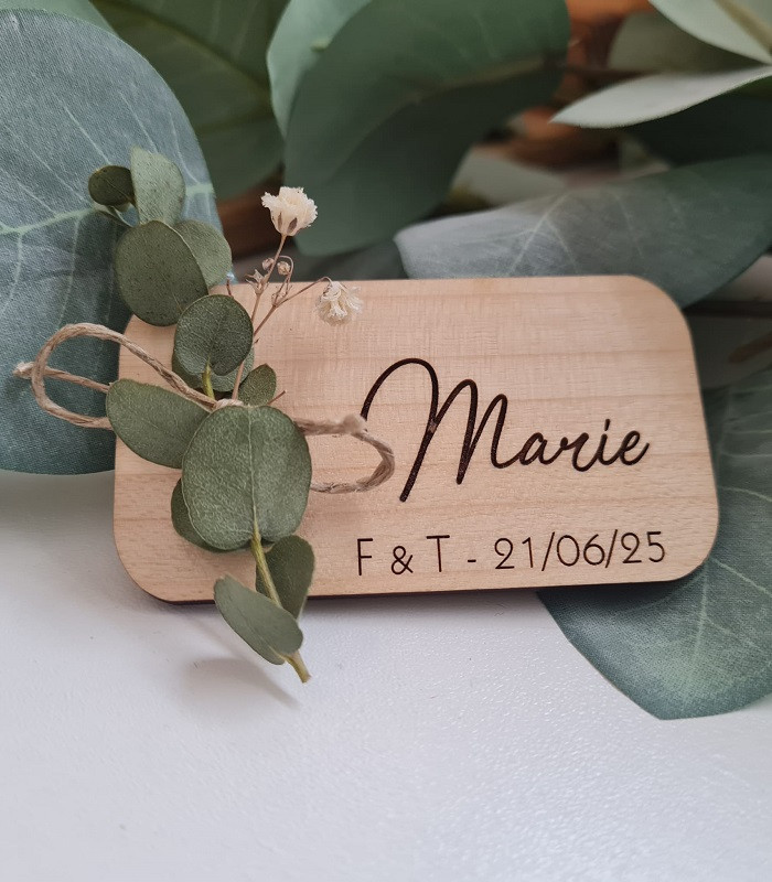 Marque place magnet personnalisé