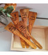Cuillère en bois d'olivier personnalisée