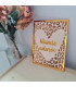 Petite affiche/tableau en bois et acrylique personnalisable