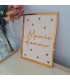 Petite affiche/tableau en bois et acrylique personnalisable