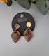 Boucles d'oreilles en bois