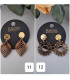 Boucles d'oreilles en bois