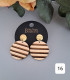 Boucles d'oreilles en bois