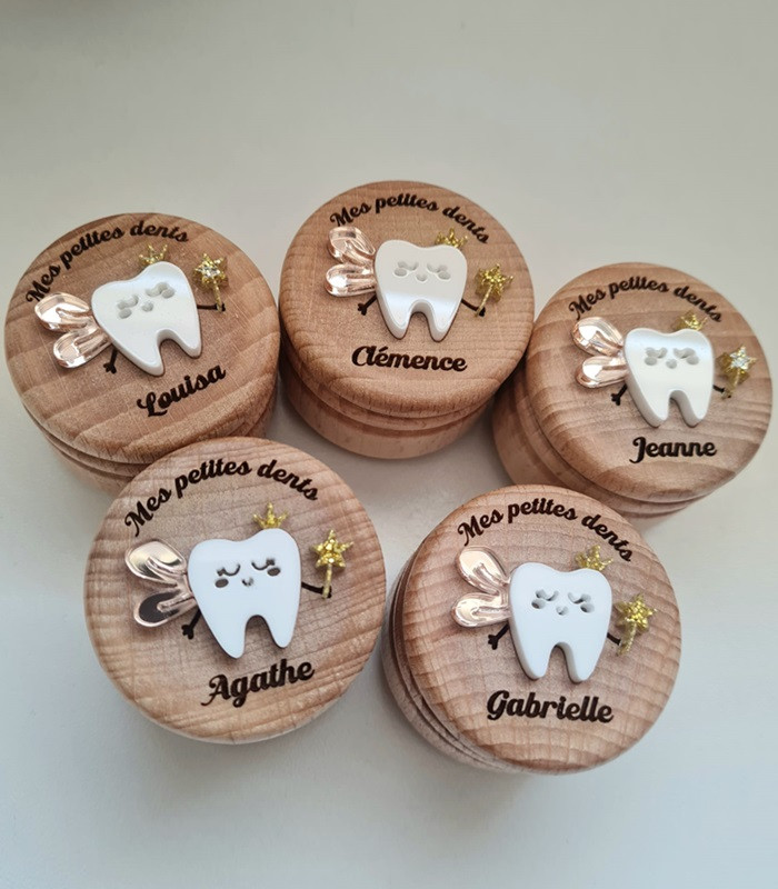 Boîte à dent de lait personnalisable - fée