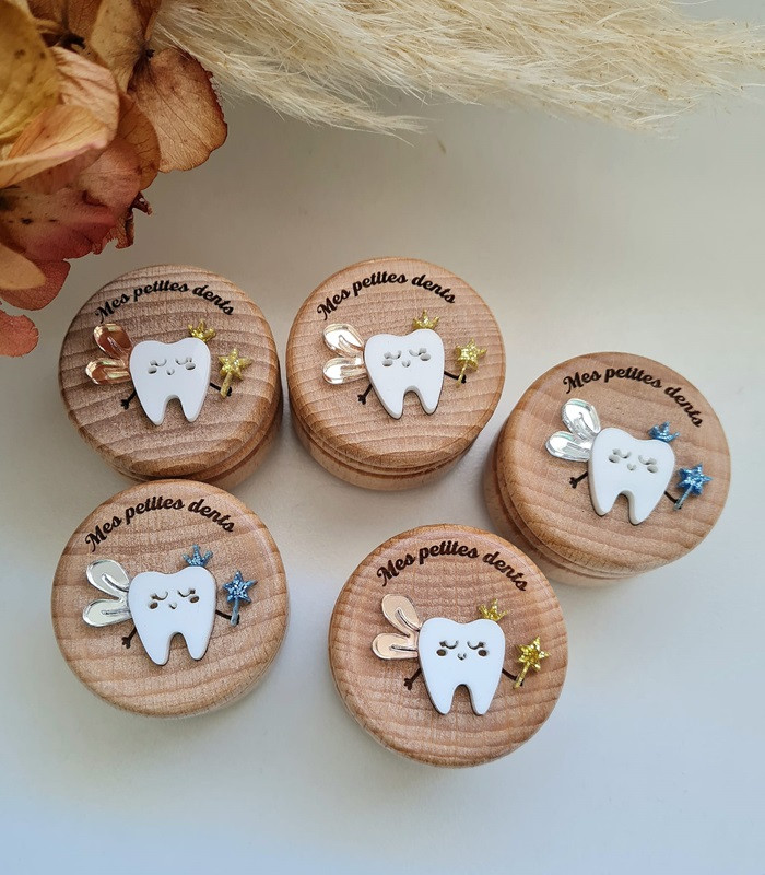 Boîte à dent de lait personnalisable - fée