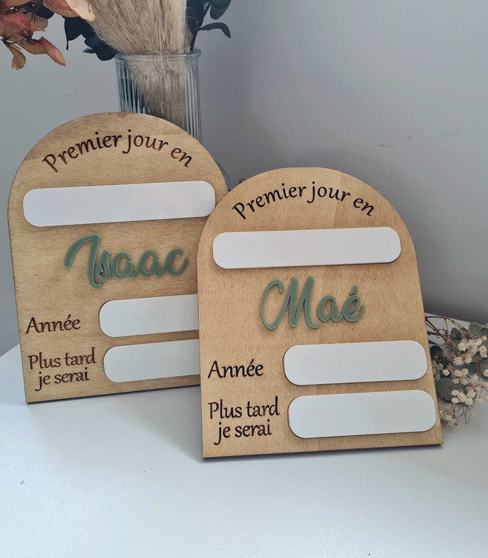 Pancarte rentrée scolaire réutilisable