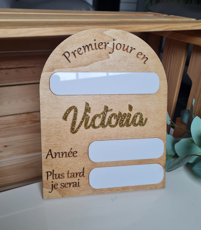 Pancarte rentrée scolaire réutilisable