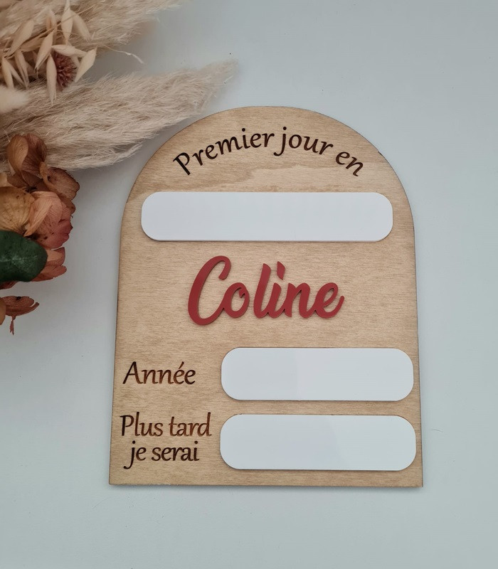 Pancarte rentrée scolaire réutilisable