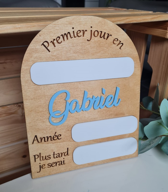 Pancarte rentrée scolaire réutilisable