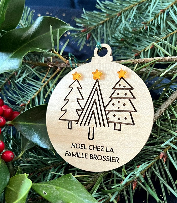 Boule de Noël "Sapin" à personnaliser