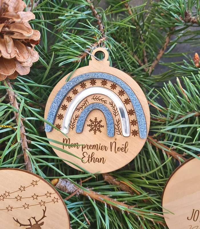 Boule de Noël "Arc-en-ciel"