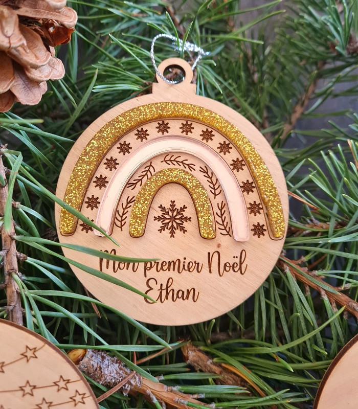 Boule de Noël "Arc-en-ciel"