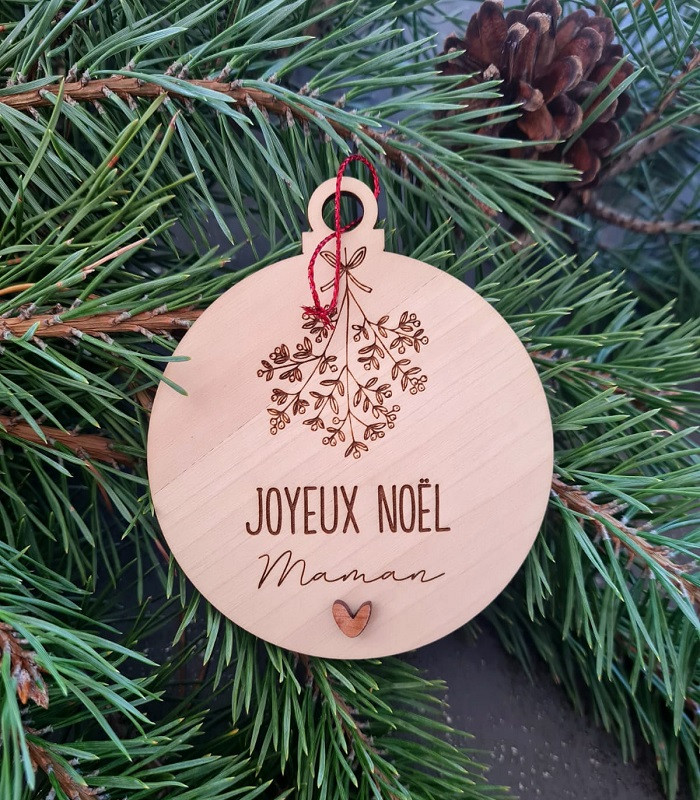 Boule de Noël "Gui"