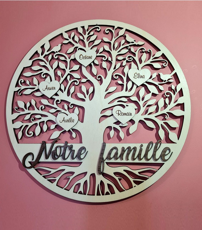 Arbre de vie famille personnalisable | Décoration murale