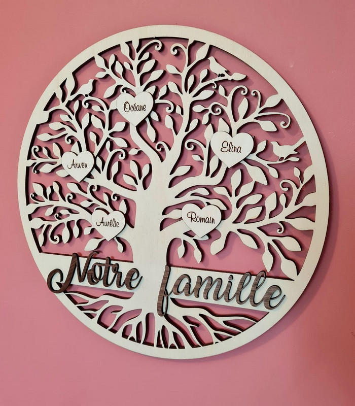 Arbre de vie famille personnalisable | Décoration murale