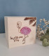 Tirelire enfant tropicale Flamand rose